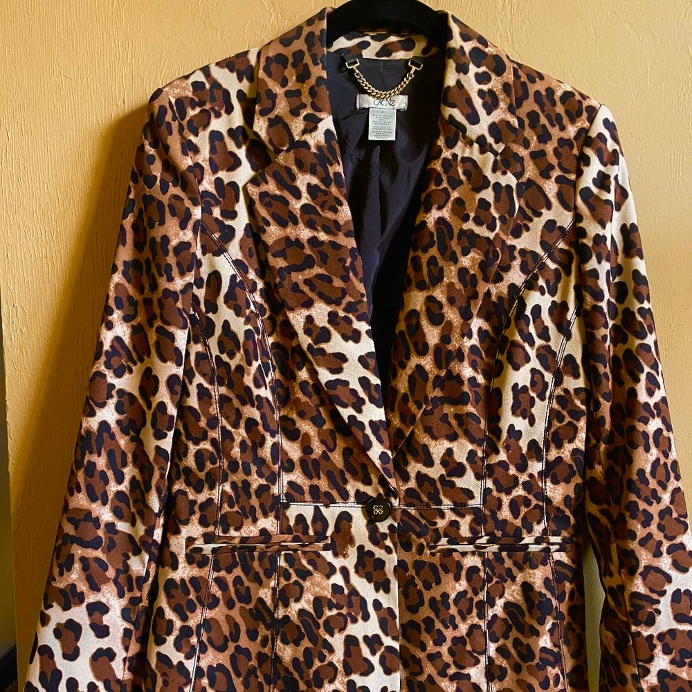 Cache Leopard Print Jacket - image 1